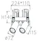 POS2109540/9560 product specification sheet for high power square pull light with 15°/24°/38°/50° beam angles.